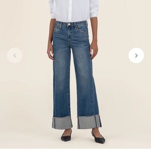 Kut From The Kloth Meg Fab Ab Wide Leg Cuff- Size 8- NWOT